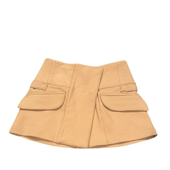 Opening Ceremony Tan Beige Mini Skirt 4